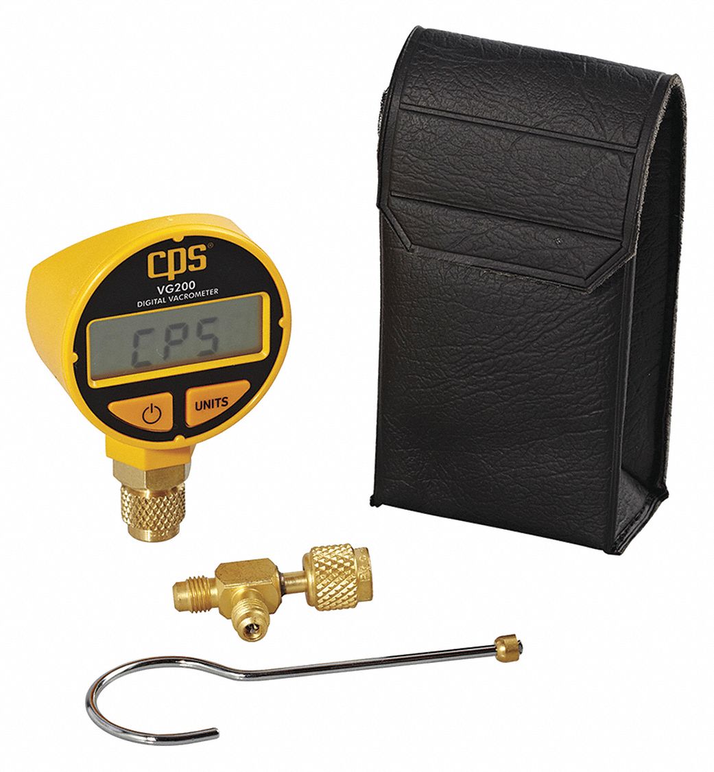 VACUUM GAUGE, DIGITAL, 1/4 IN FLARE