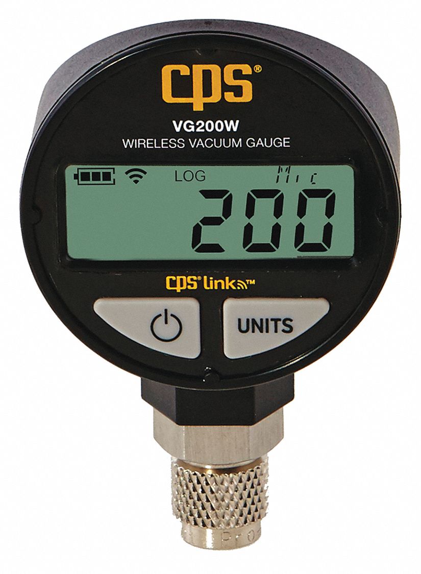 VACUUM GAUGE, WIRELESS, 1/4 IN FLARE