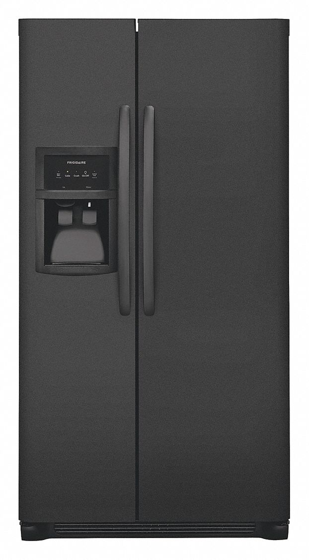 FRIGIDAIRE, Black, 22.6 cu ft Total Capacity, Refrigerator and Freezer