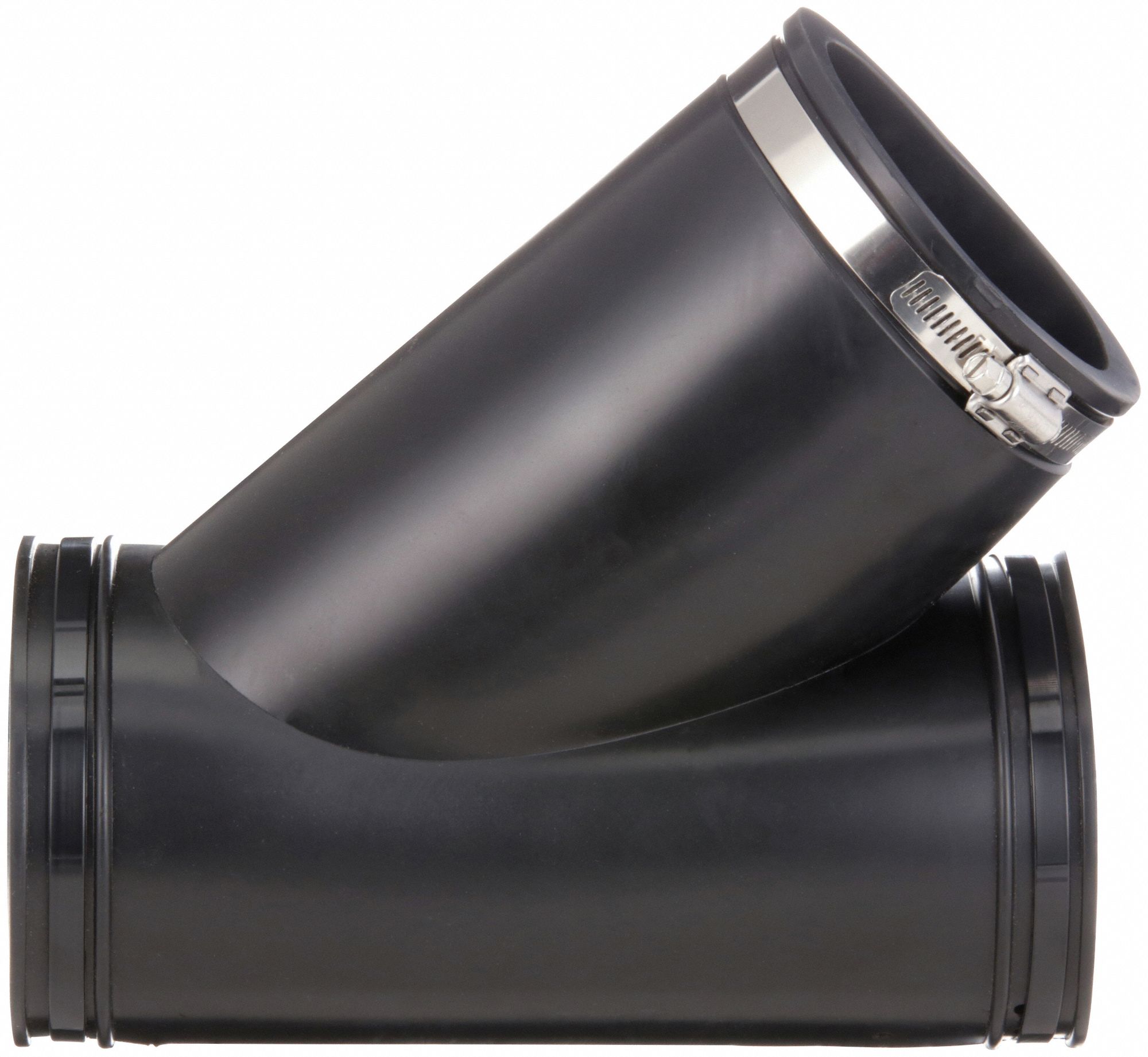 GRAINGER APPROVED Flexible Tap Saddle Wye PVC, 4 in For Nominal Pipe