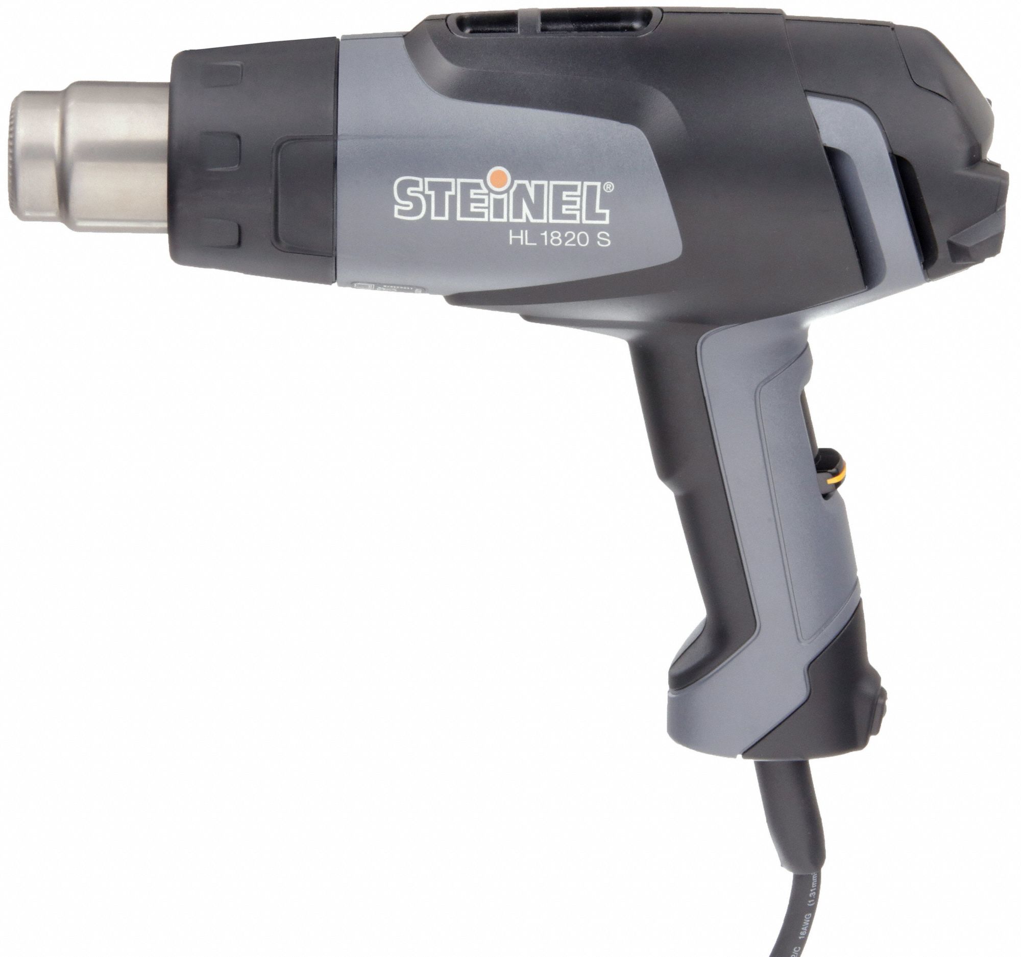 Heat Gun: Pistol-Grip, 120V AC, Two-Prong, 12 A Current