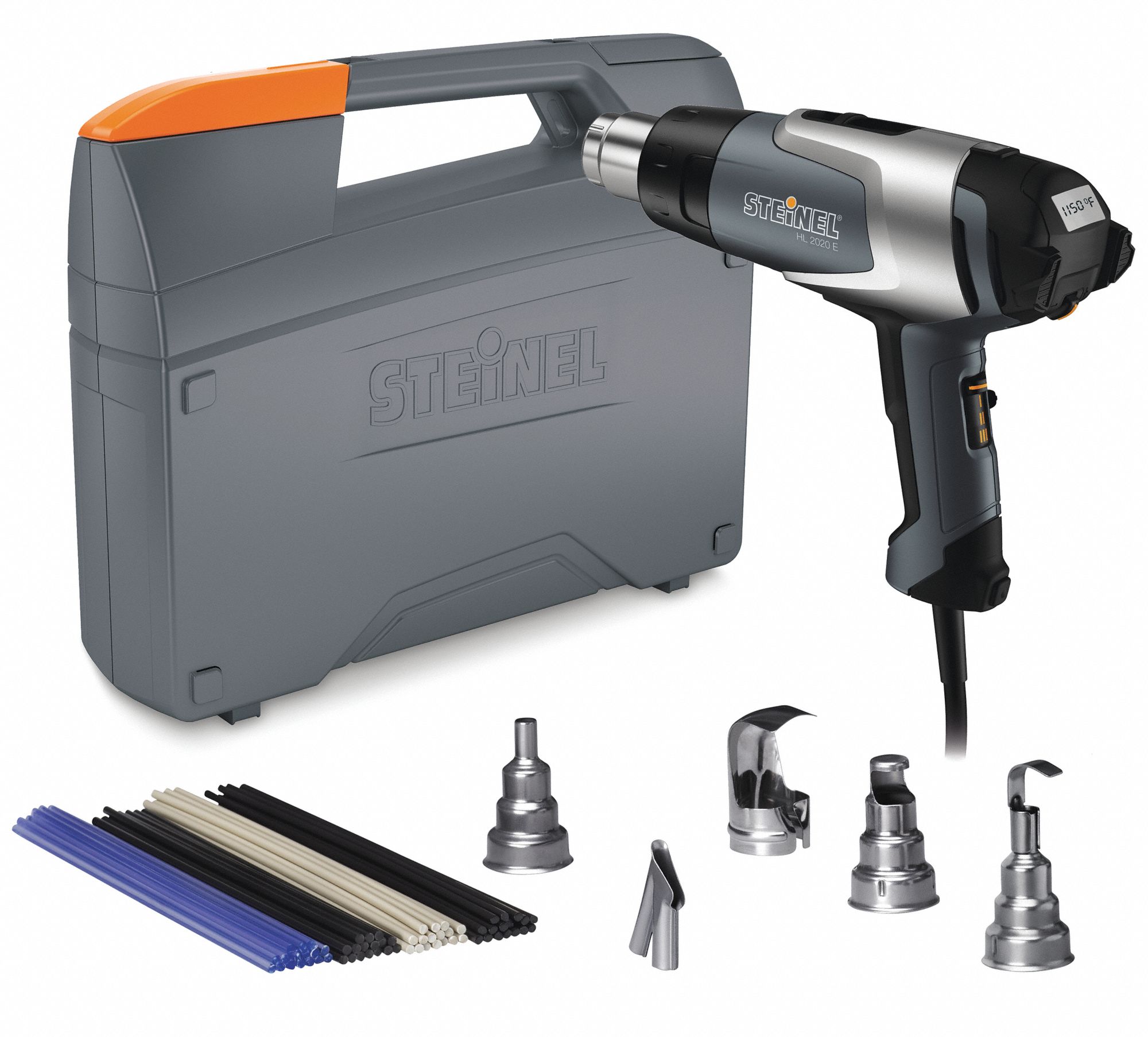 STEINEL Electric Heat Gun Kit 120V AC, Adjustable Temp. Settings, 120