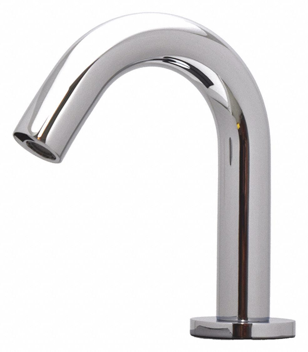 AMTC VALVE Chrome, Mid Arc, Bathroom Sink Faucet, Motion Sensor Faucet