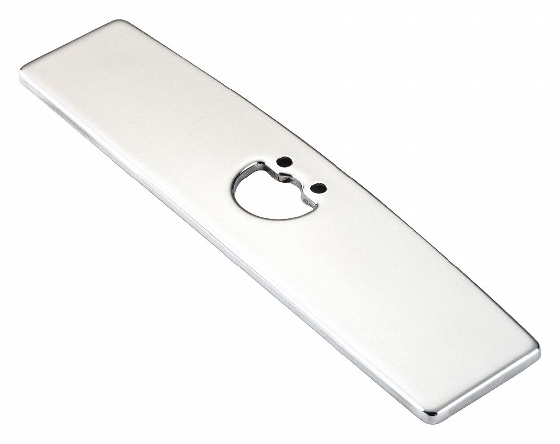 Trim and Cover Plate: For AEF Series, Stainless Steel, Brass Finish, 2 1/4 in Overall Wd