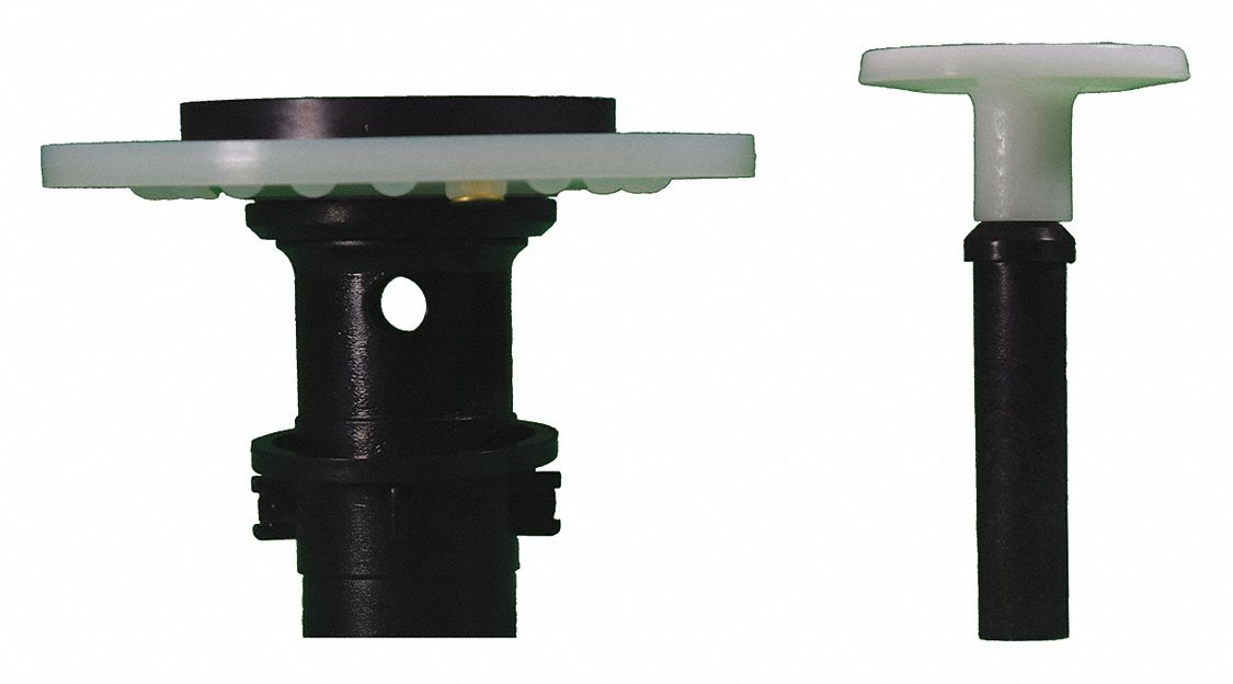 Diaphragm Assembly: Toilets, Plastic, 1 gpf Gallons per Flush, Drop-In Pin
