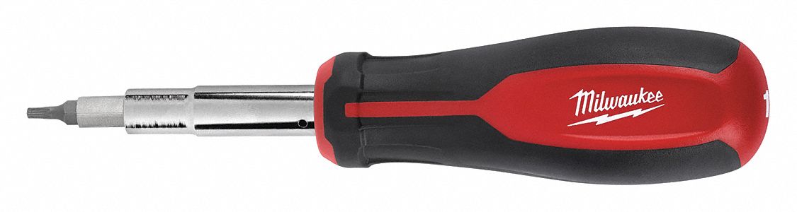 MULTI-BIT SCREWDRIVER,11-IN-1,10IN L