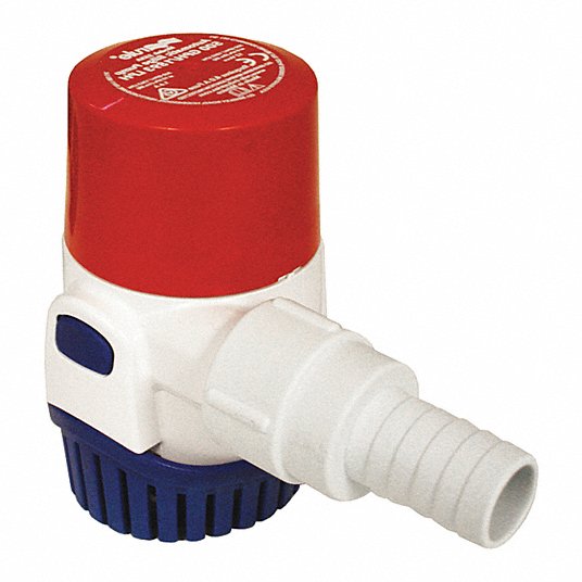 Electric Bilge Pump,  Body Material ABS, Nylon, Stainless Steel,  Discharge 3/4 in NPS