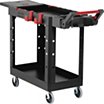 Adaptable-Design Utility Carts with Deep Lipped Plastic Shelves image