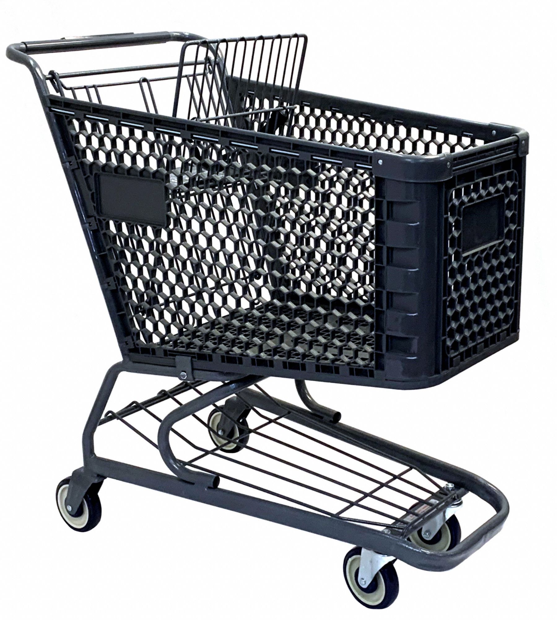 400 lb Load Capacity, 15,557 cu in, Shopping Cart - 406RE1|WMP-150L-BK ...
