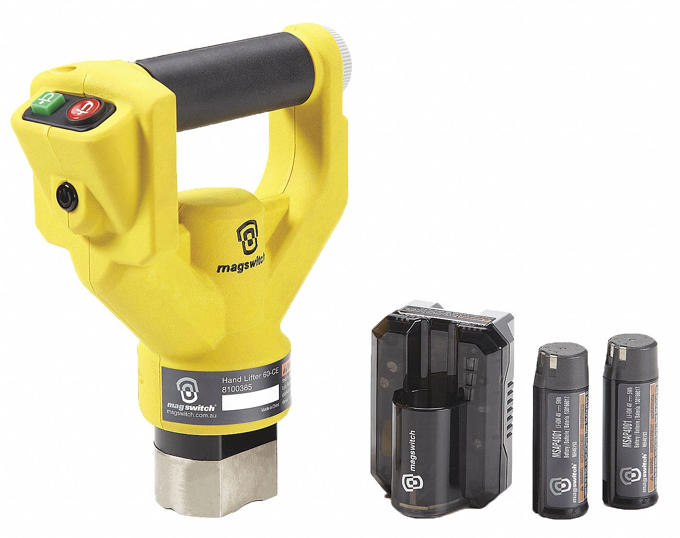 Hand Lifter Adj, 198 lb Max. Pull, Steel, On/Off Setting, 6.