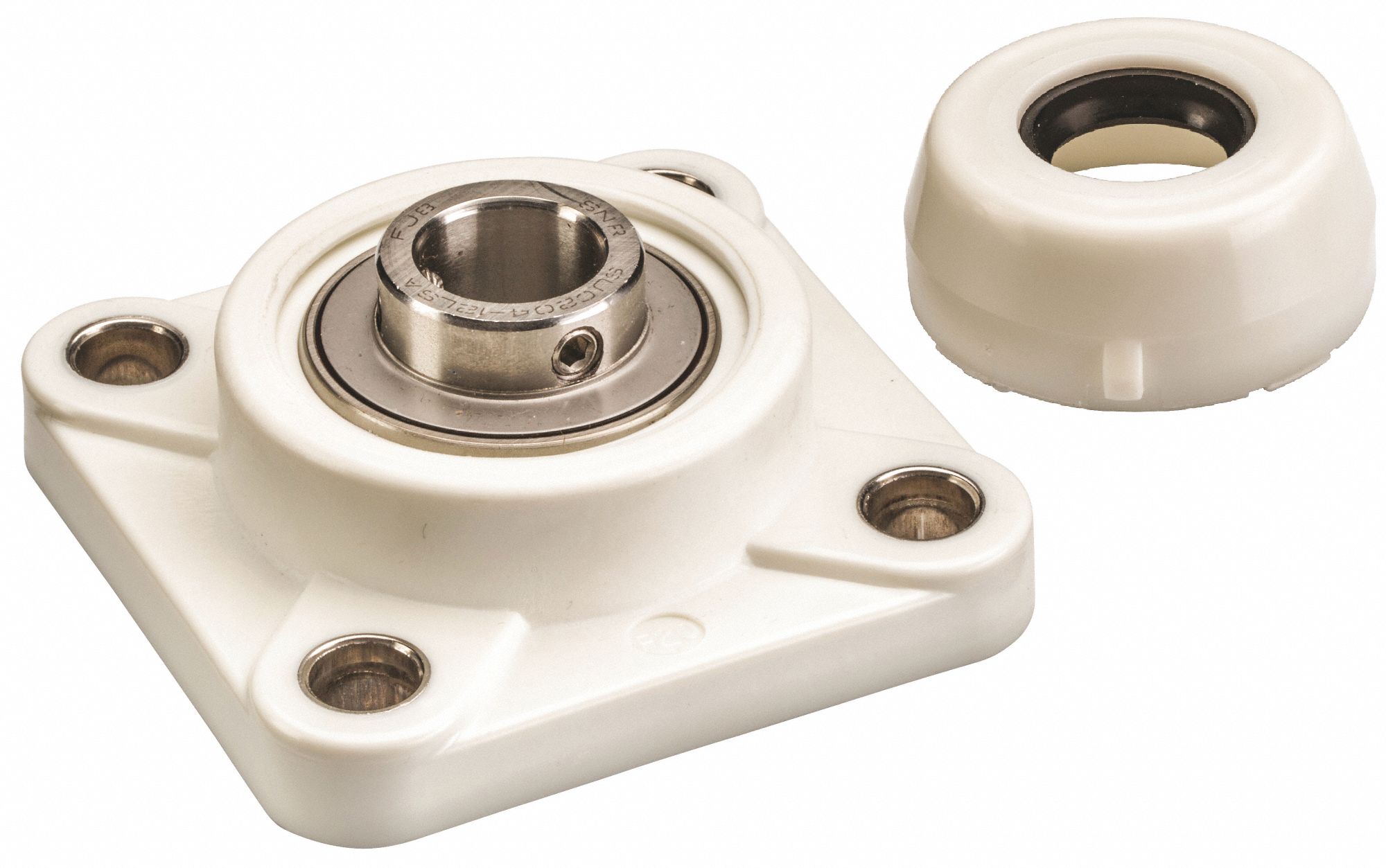 NTN 4Bolt Flange Bearing with Ball Bearing Insert and 1 in Bore Dia