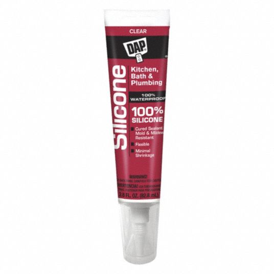 DAP Clear Sealant, Silicone, 2.8 oz 406W2100751 Grainger