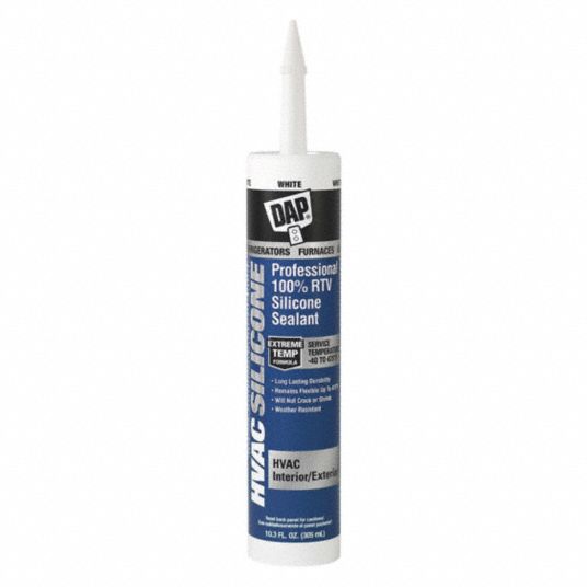DAP Waterproof RTV Silicone Sealant, 40° to 475°F Temp. Range, Full