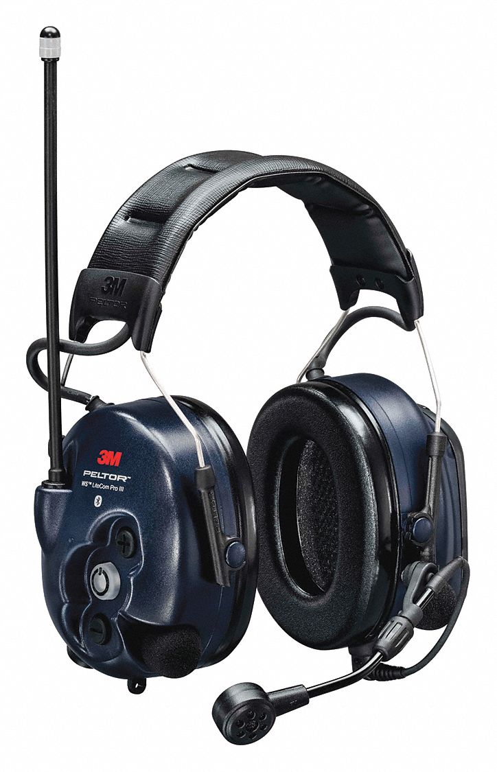 3M PELTOR Two Ear Over the Head Communication Headset, 28 dB Noise