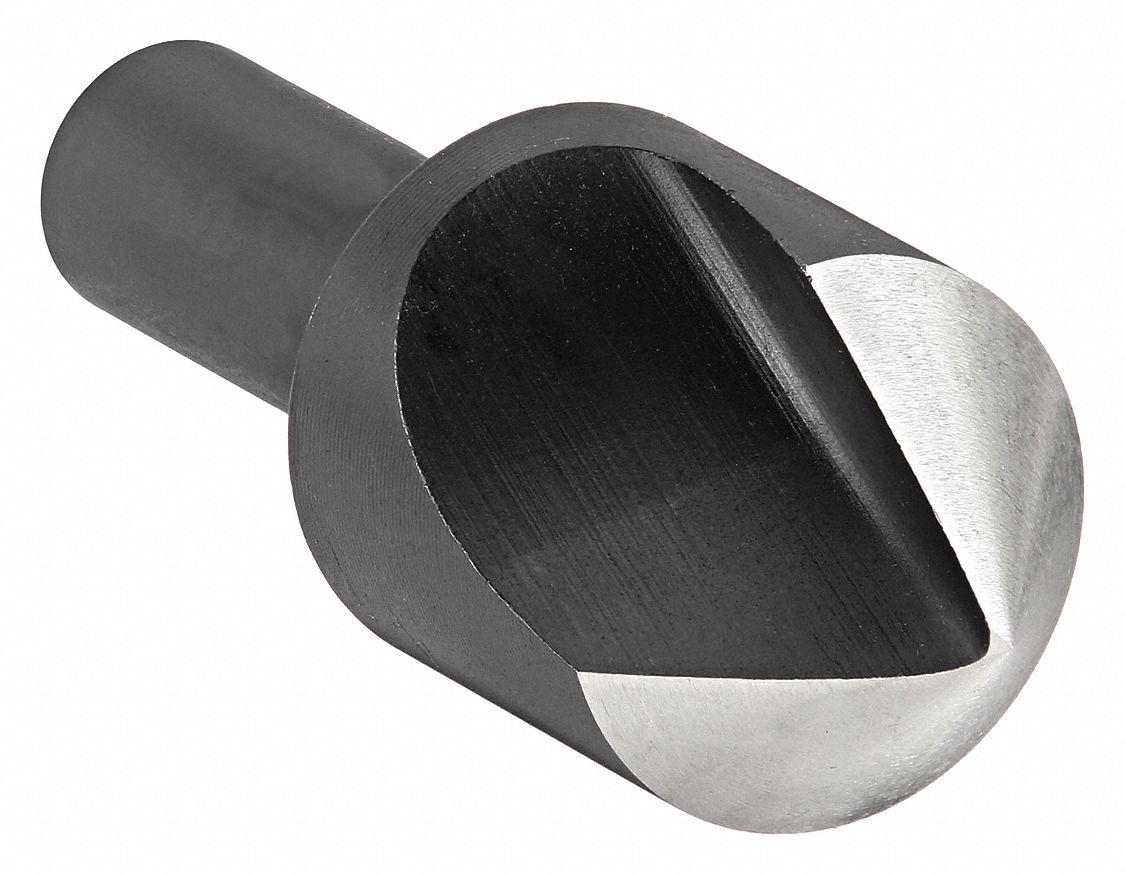 COUNTERSINK, ⅜ IN BODY DIAMETER, ¼ IN SHANK DIAMETER, BLACK OXIDE FINISH, 1¾ IN L, HSS