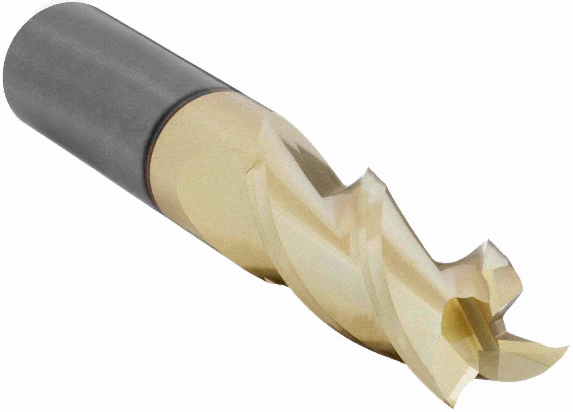 Square End Mill: Carbide, ZrN Coated, 3 Flute, 1" Mill Dia, 1-1/2" LOC, 4" OAL