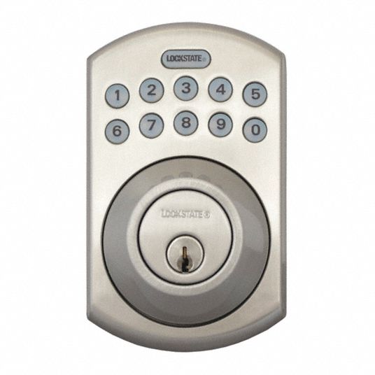 LOCKSTATE, Entry with Key Override, Keypad, Electronic Keyless Lock