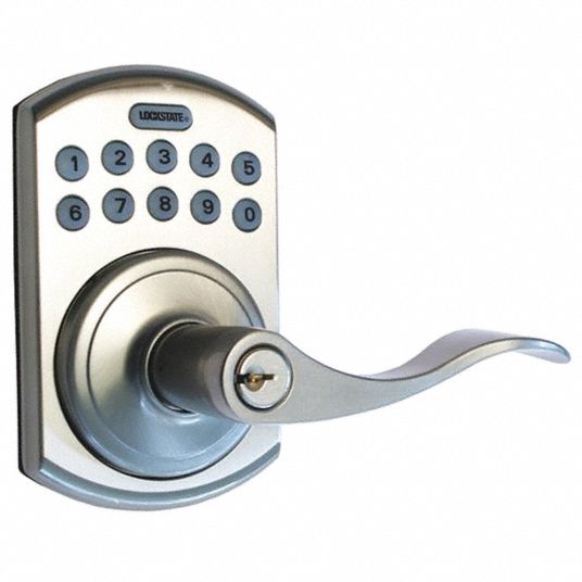 LOCKSTATE, Entry with Key Override, Keypad, Electronic Keyless Lock ...