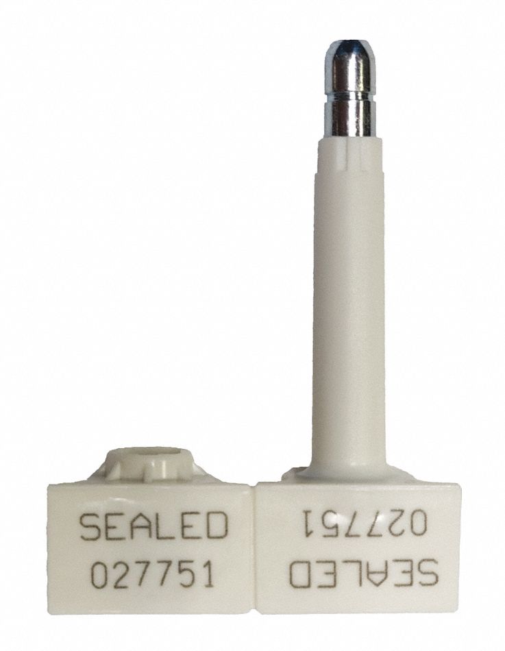 Bolt Seals White Plastic PK200