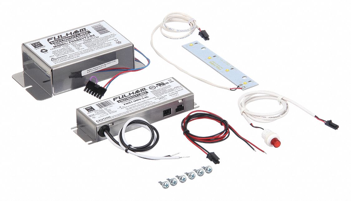 LED Emergency Driver: Linear, 500 lm, 120/277V AC, 2.8 A Output Current, Nickel Cadmium