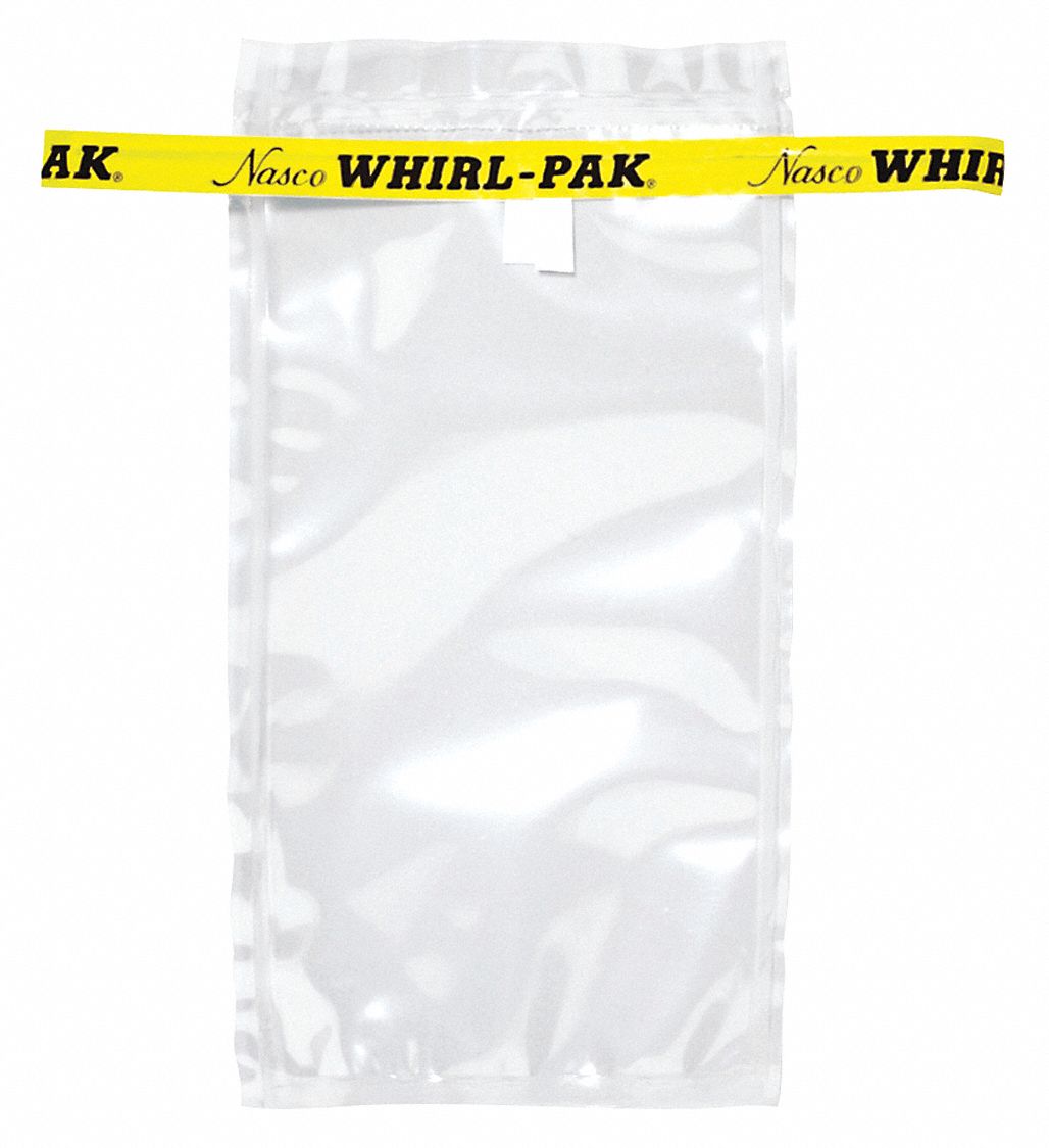 Sampling Bag: 7 oz Capacity, 7 in Lg, 3.8 in Wd, 0.076 mm Thick, 500 PK