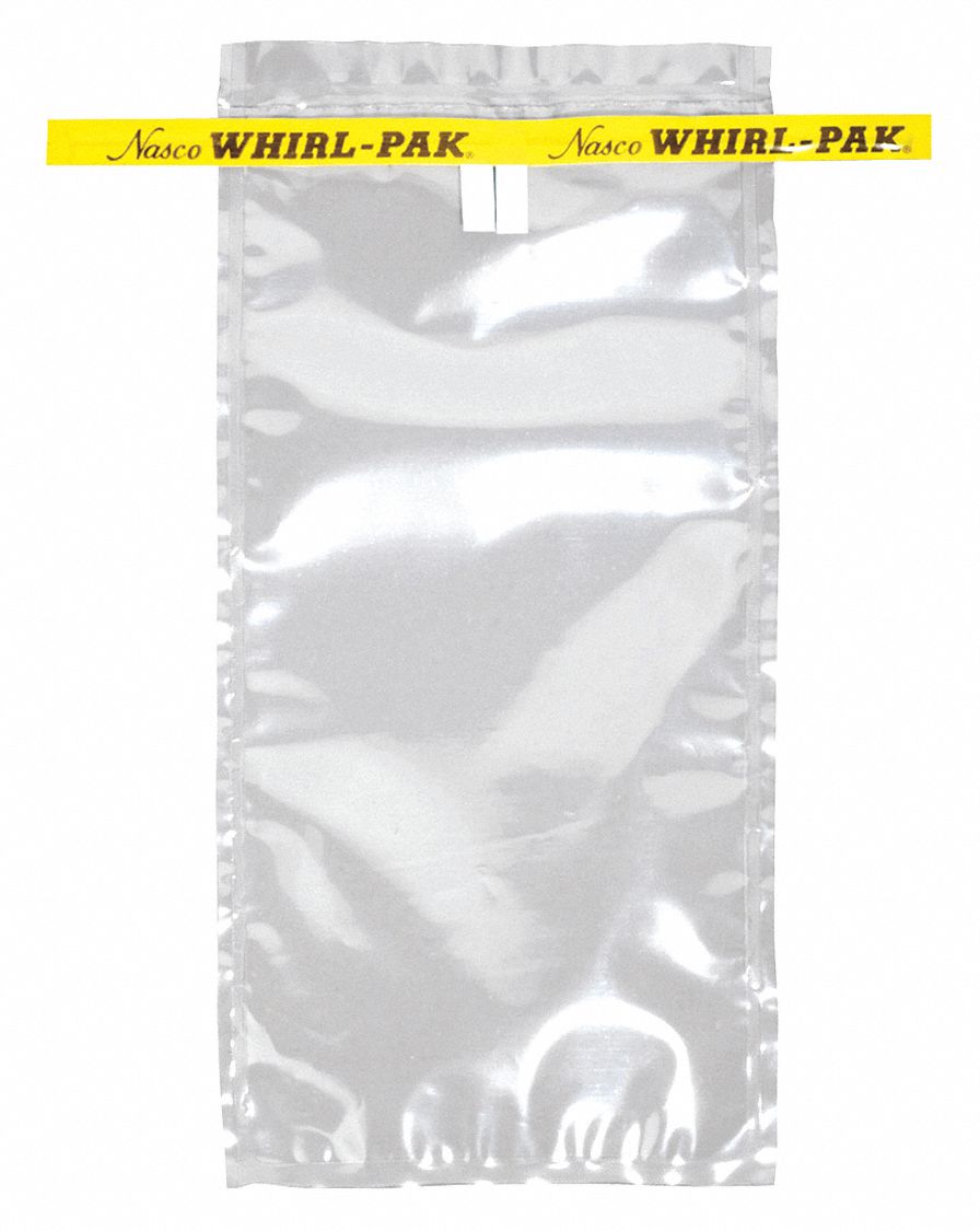 Sampling Bag: Std, Sterile, 18 fl oz Capacity - oz, 532 mL Capacity - mL, 9 in Overall Lg
