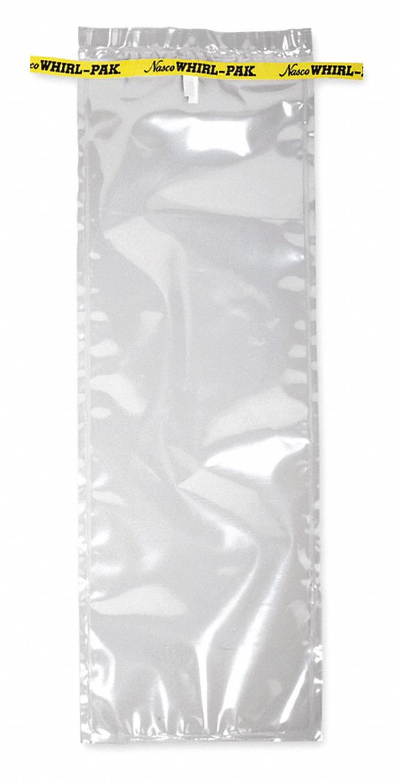 Sampling Bag: Std, Sterile, 42 fl oz Capacity - oz, 1.24 L Capacity - mL, 15 in Overall Lg