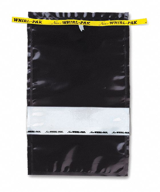 Sampling Bag: Write-On, Sterile, 55 fl oz Capacity - oz, 1.63 L Capacity - mL