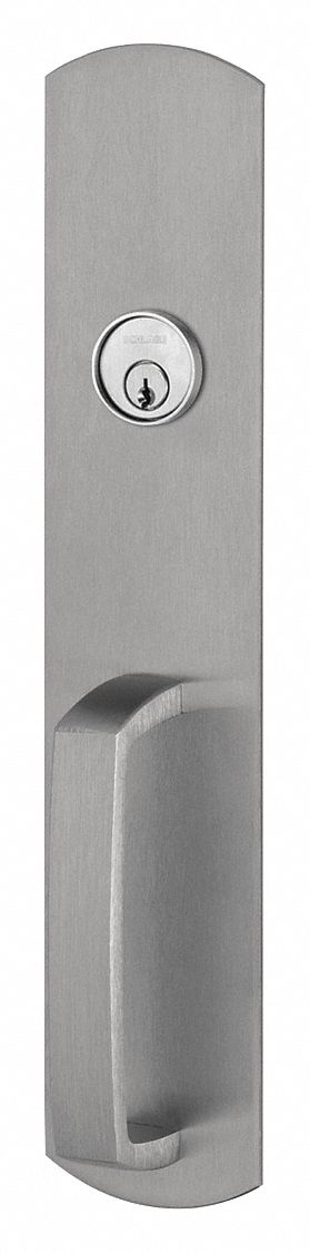 Mechanical Exit Device Trim: 36 in Max Door Wd, Chrome
