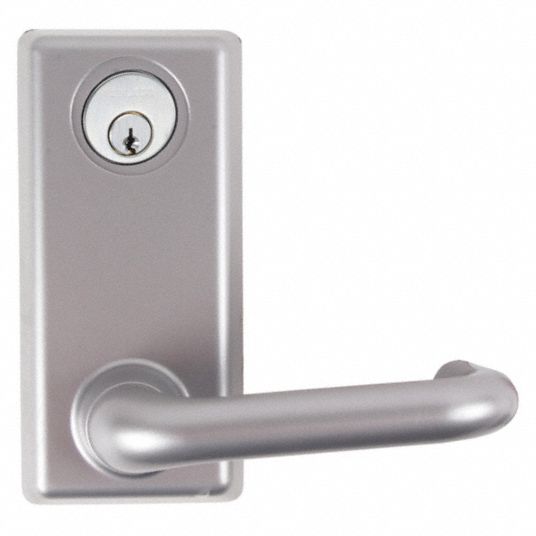 VON DUPRIN, 36 in Max Door Wd, Aluminum, Mechanical Exit Device Trim ...