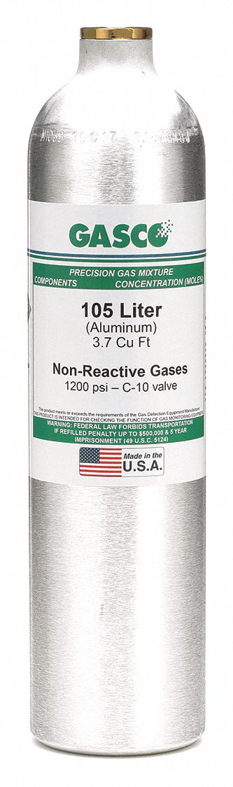 Calibration Gas: Nitrogen, +/-2% Accuracy, C5H12/CO2/N2/O2, Calibration Gas, Calibration Gas