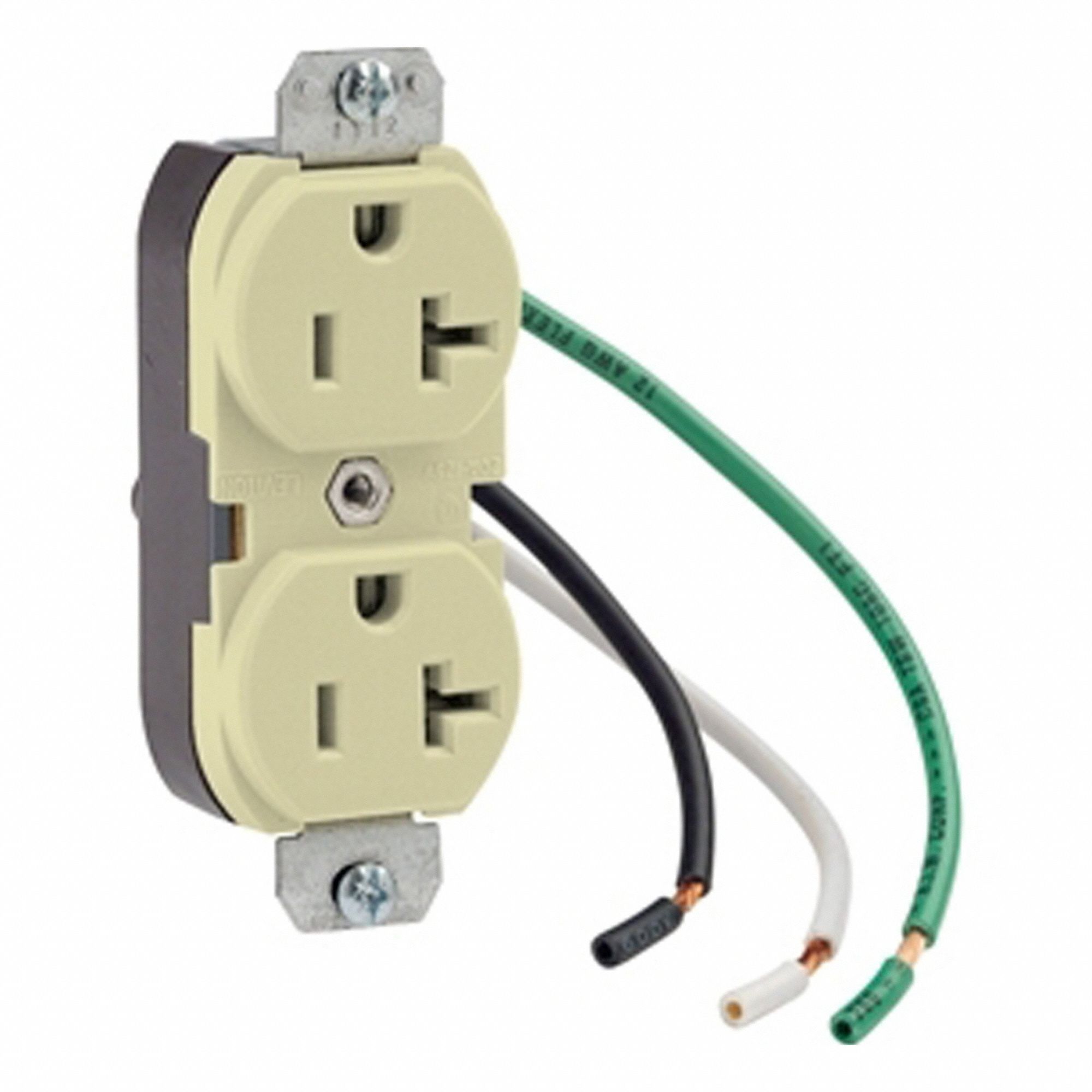 Leaded Dup 20A 125V Self-Gr Ivr