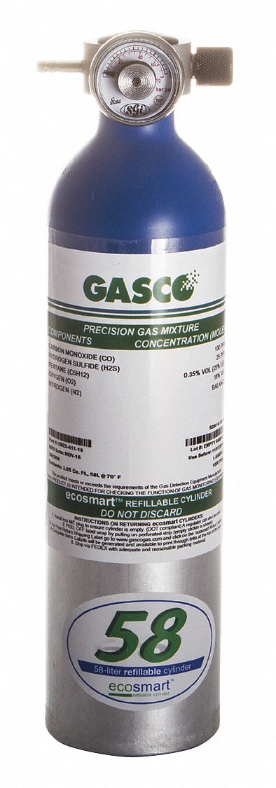 Calibration Gas, Cylinder Capacity 58L