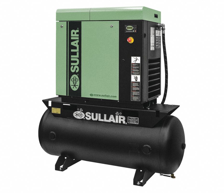SULLAIR Compresor de Aire de Tornillo,66" L Compresores de Aire de