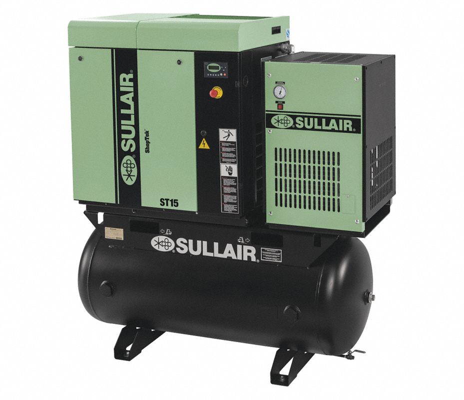 SULLAIR Compresor de Aire,125 psi,3520 rpm,64" L Compresores de Aire