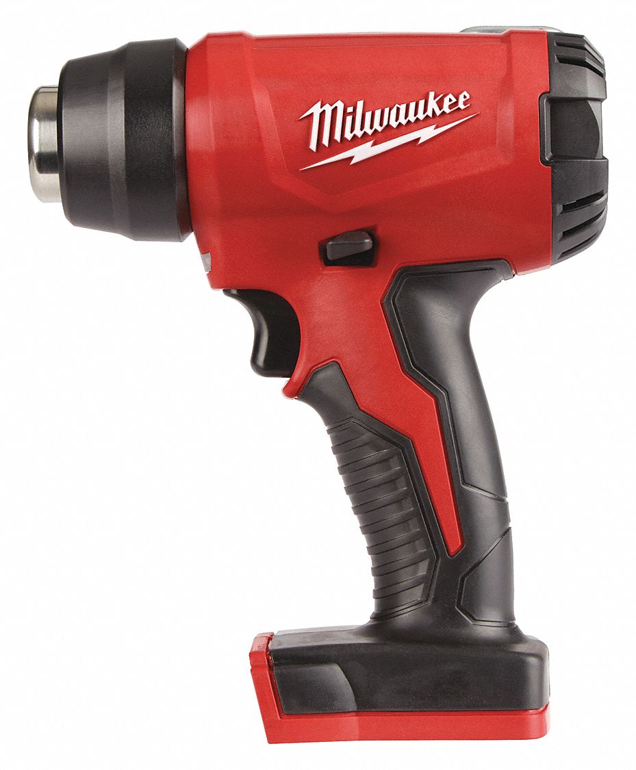 Milwaukee Battery Heat Gun 18v Dc Dual Temp Settings 875 F 408l71 26 Grainger