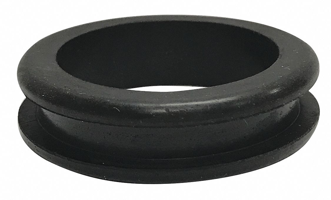 GRAINGER APPROVED Style 1 Rubber Grommet, 1 1/2 in I.D., 2 in O.D., 1/4 ...