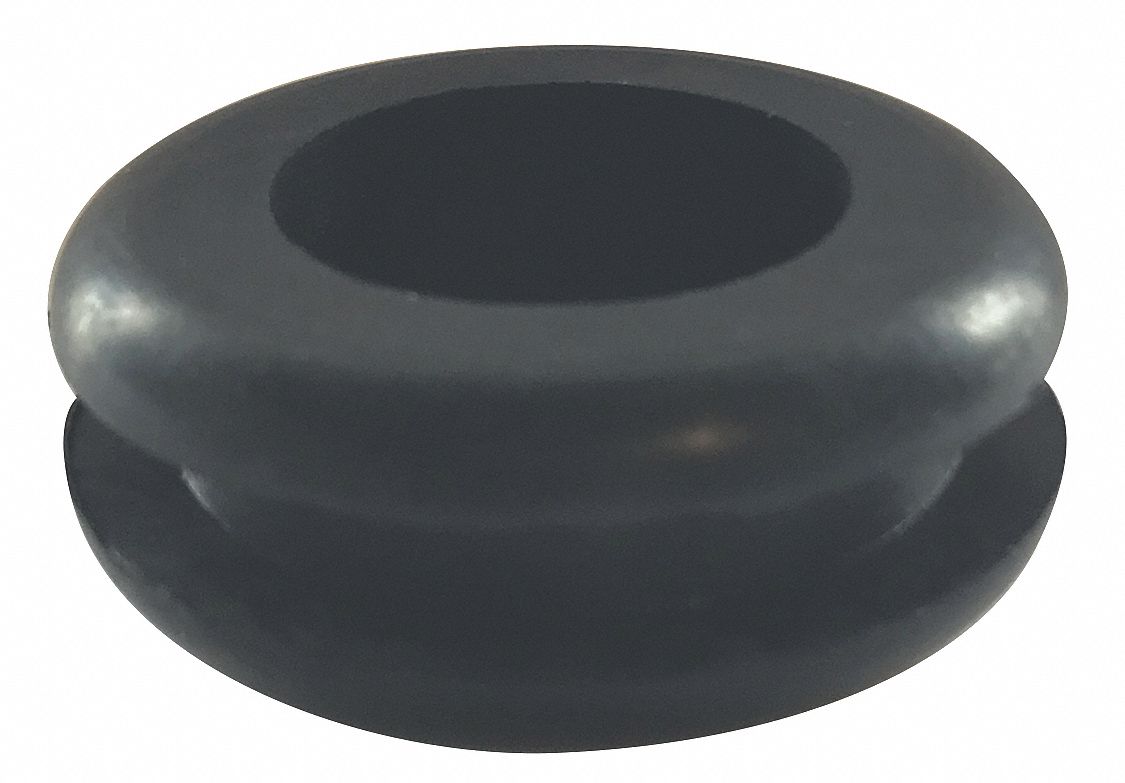 GRAINGER APPROVED Style 1 Rubber Grommet, 1 in I.D., 1 3/4 in O.D., 1/4