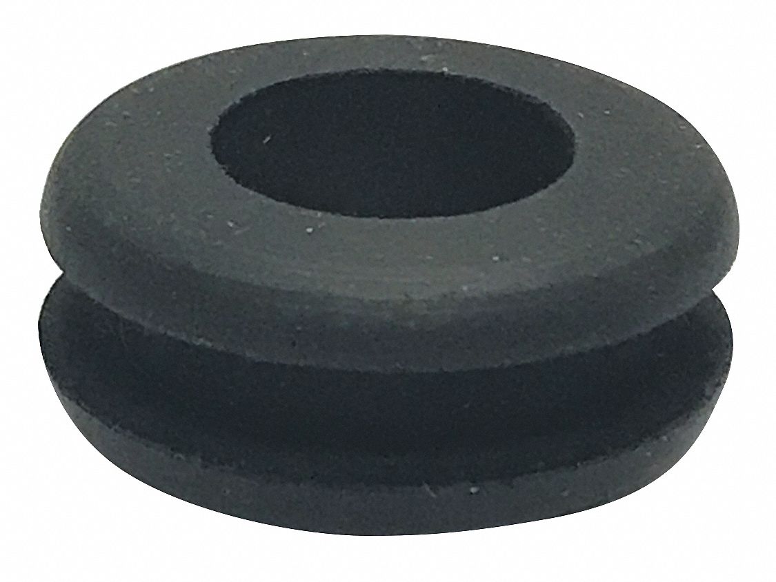 GRAINGER APPROVED Style 1 Rubber Grommet, 9/16 in I.D., 1 1/16 in O.D