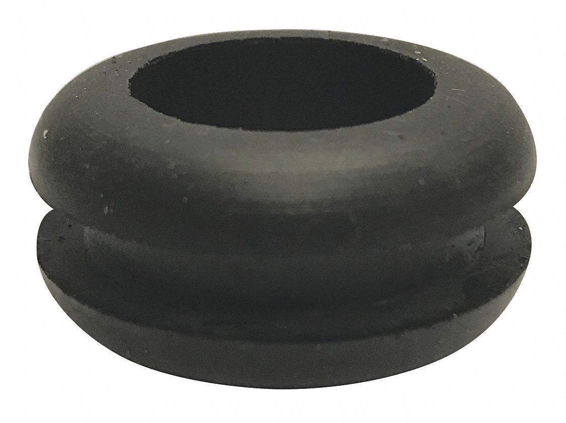 GRAINGER APPROVED Style 1 Rubber Grommet, 3/4 in I.D., 1 1/4 in O.D., 3