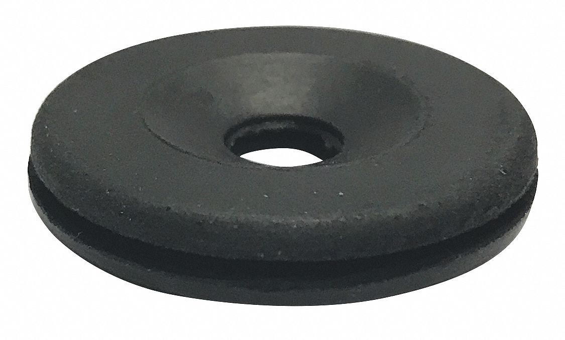 GRAINGER APPROVED Style 1 Rubber Grommet, 5/16 in I.D., 1 3/8 in O.D