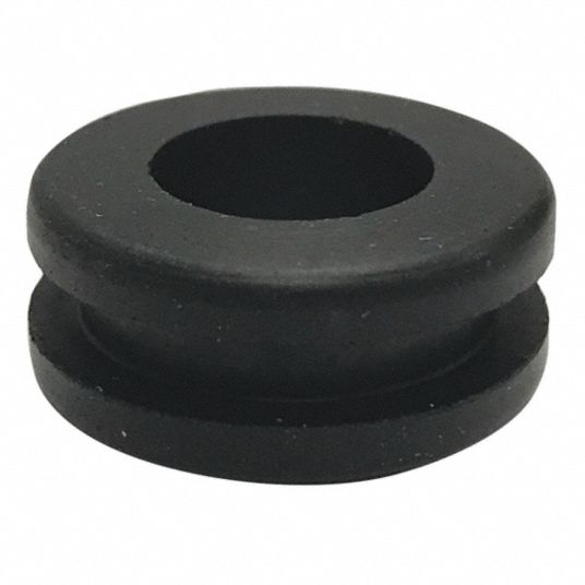 GRAINGER APPROVED Style 1 Rubber Grommet, 1/2 in I.D., 15/16 in O.D., 5