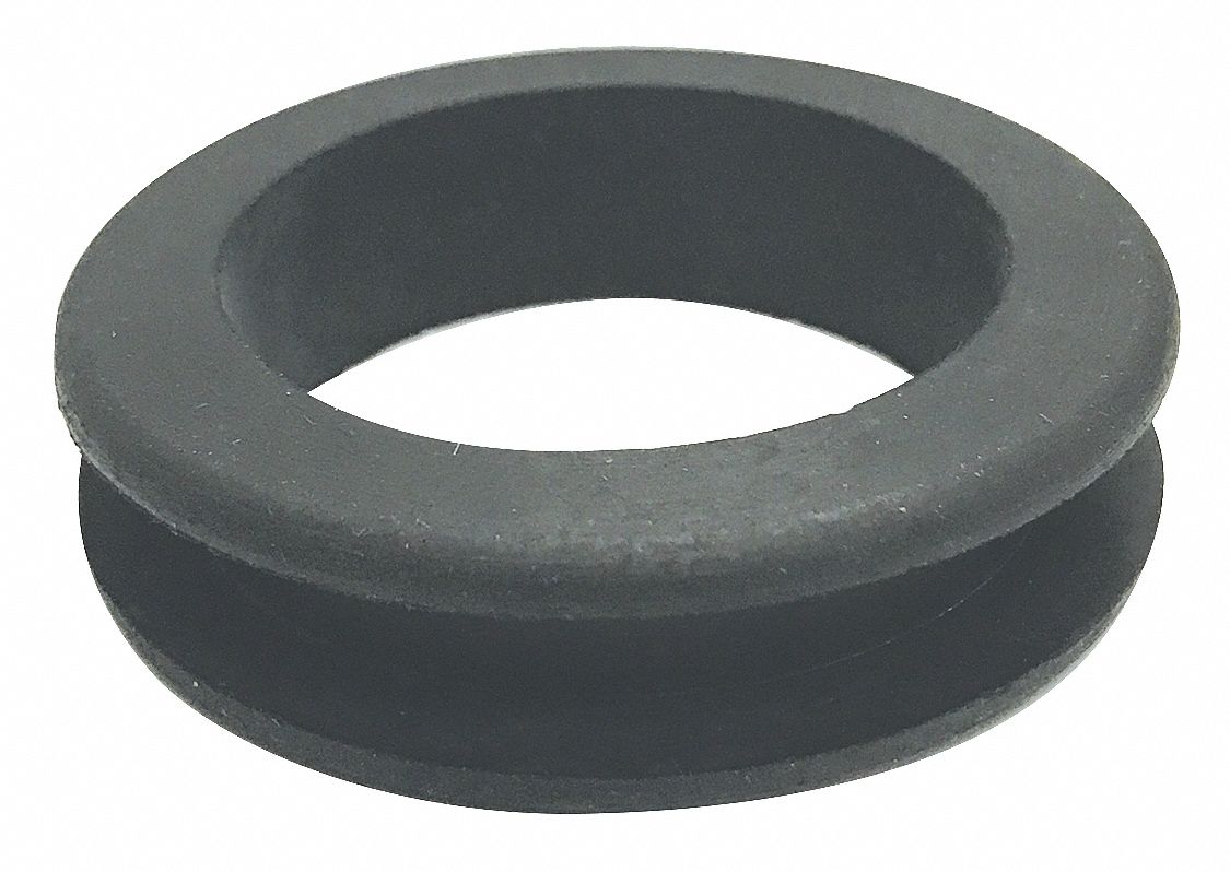 GRAINGER APPROVED Rubber Grommet 2 1/2 in Outside Dia. (B), 1 3/4 in