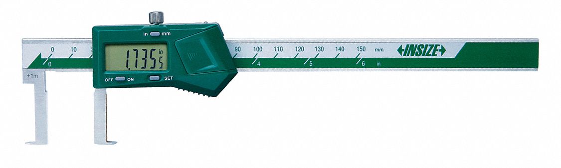 Accusize Industrial Tools 0-8'' / 0-200 Mm Elctronic Digital Caliper With Extra Large Screen Left Hand 0 0005 0 01 Mm Resolution Ab11 L108