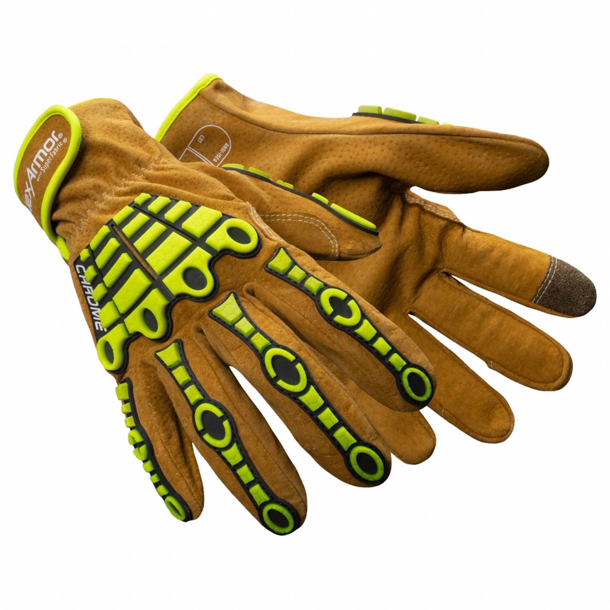LEATHER GLOVES,SZ XL,FULL FINGER,PR