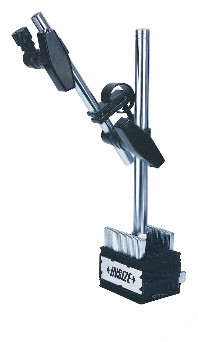 Magnetic-Base Indicator Holder: Magnetic-Base Indicator Holder, Rigid Arm, Magnetic Base