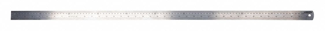 INSIZE Steel Rule: Inch/Metric, 0.5mm/1/16 in/1/32 in/1/64 in/1cm/1mm ...