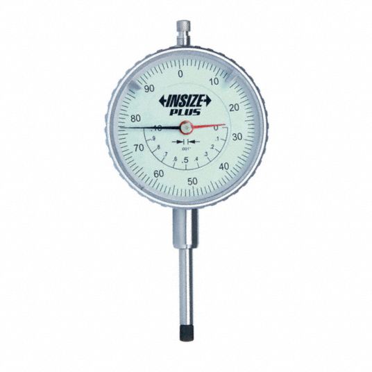 INSIZE Dial Indicator - Lug Back: 0 in to 0.5 in Range, Continuous ...