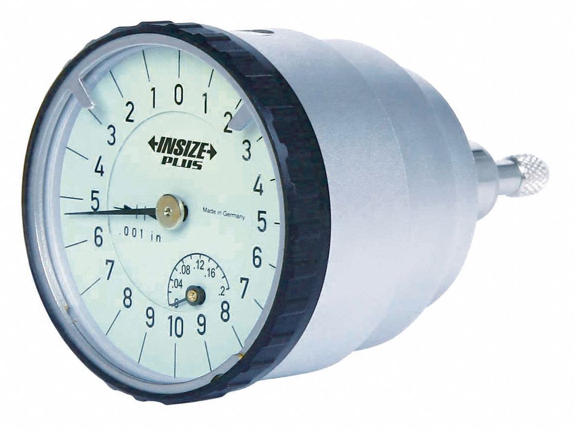 Insize 0 in to 0 2 in range balanced reading back plunger dial