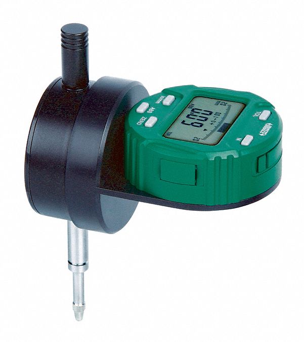INSIZE, 0 in to 0.5 in Range, ±0.0015 in Accuracy, Back Plunger Digital